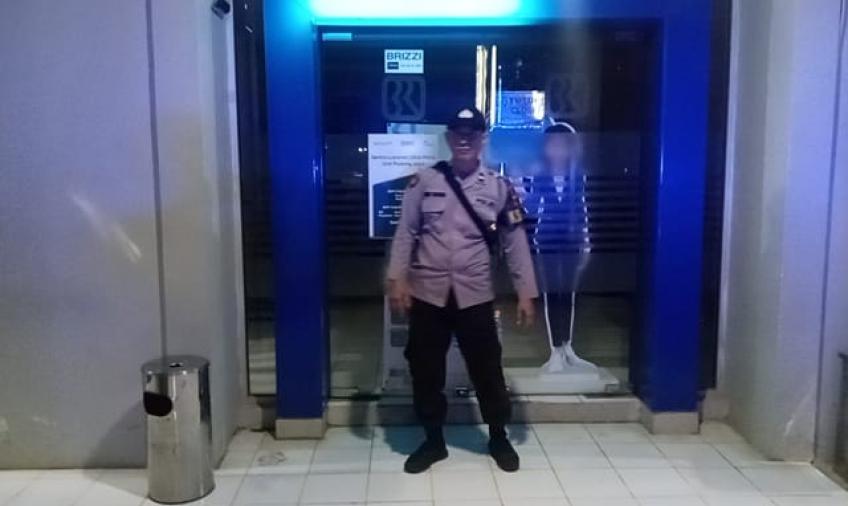 Optimalkan Patroli Obvit Perbankan, Polsek Padang Jaya Sampaikan Pesan Kamtibmas
