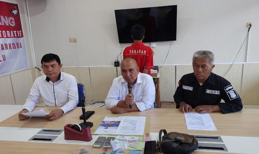 Polda Bengkulu saat press release