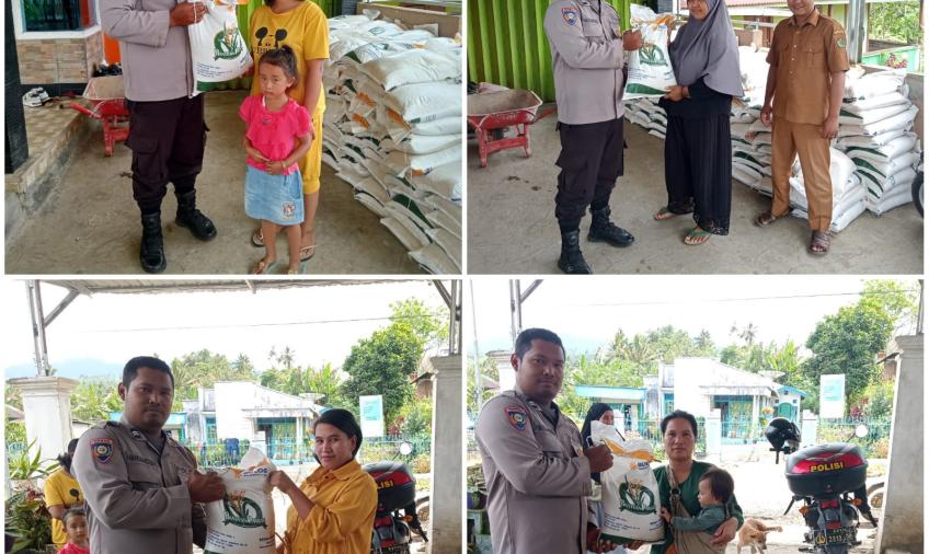 Pak Babin Dampingi Pendistribusian Beras Bansos di Kecamatan Bermani Ulu