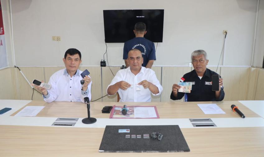 Polda Bengkulu saat press release