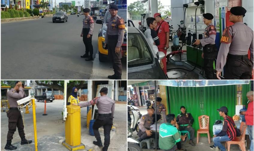 Personel Sat Samapta Patroli Rutin di Objek Vital dan Rawan