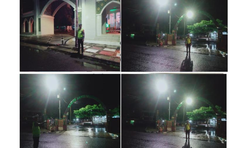 Patroli Subuh Satlantas Polresta Bengkulu di Masjid Jamik dan At Taqwa