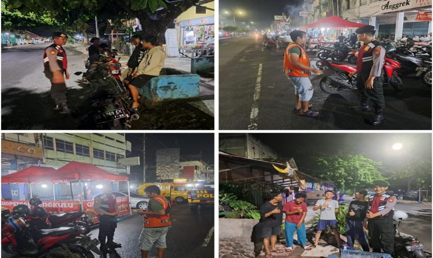 Cegah Aksi Kriminal, Sat Samapta Polresta Bengkulu Patroli Malam