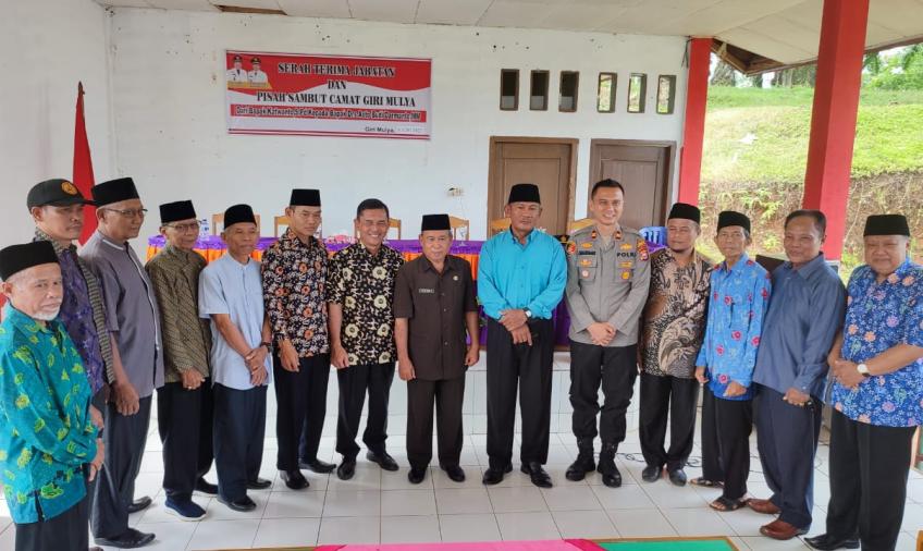 Kapolsek Giri Mulya Hadiri Sertijab dan Pisah Sambut Camat Giri Mulya
