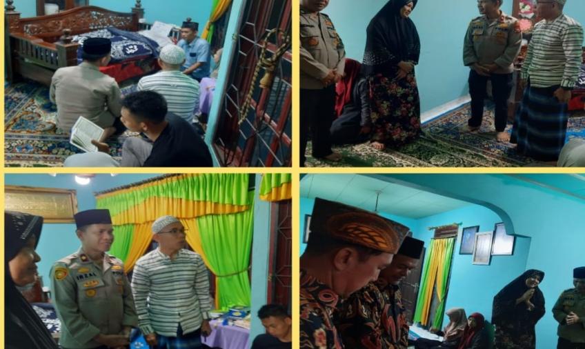 Bhabinkamtibmas Polsek Teluk Segara Sambang Duka ke Rumah Warga Binaannya di Kelurahan Sukamerindu