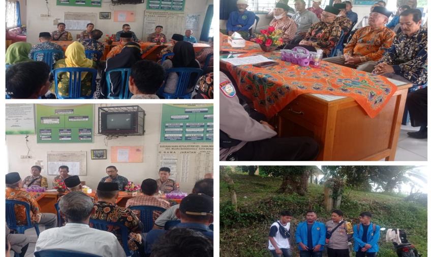 Wujudkan Kamtibmas di Masyarakat, Bhabinkamtibmas Polsek Muara Bangkahulu Hadiri Penyuluhan Harkamtibmas 
