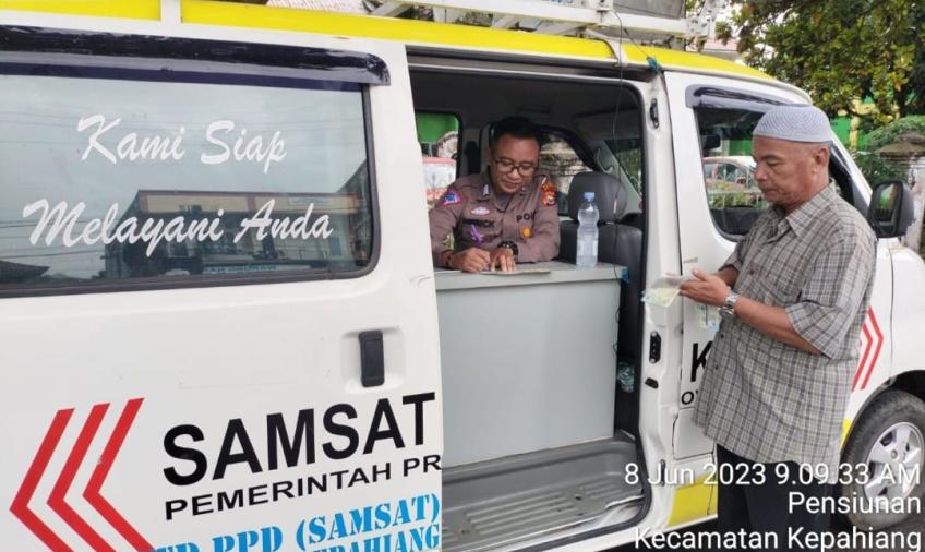 Permudah Pelayanan, Satlantas Polres Kepahiang Gelar Samsat Keliling