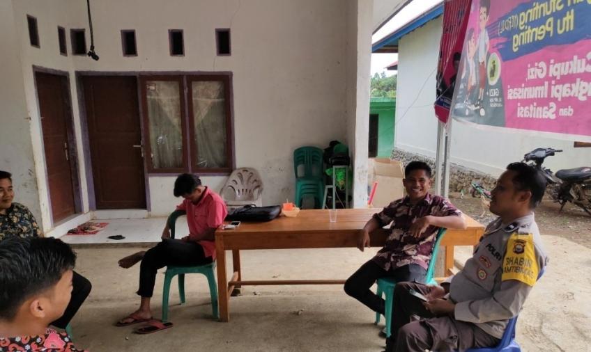 Bhabinkamtibmas Baru, Silaturahmi dan Perkenalan Diri di Desa Talang Sepakat