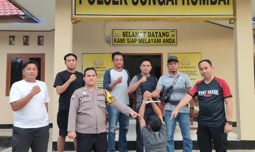 Polsek Sungai Rumbai Tangkap Terduga Pelaku Pencurian DPO Polres Bengkulu Utara