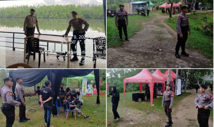 Sat Samapata Polresta Bengkulu, Melakukan Pengamanan Parade Musik Metal 