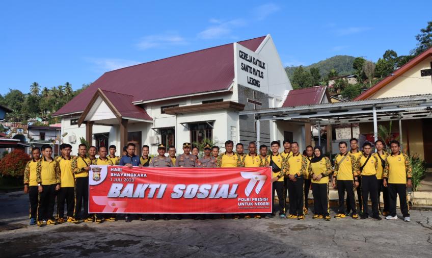 Sambut Hari Bhayangkara, Polres Lebong dan Polsek Jajaran Gelar Baksos di Tempat Ibadah