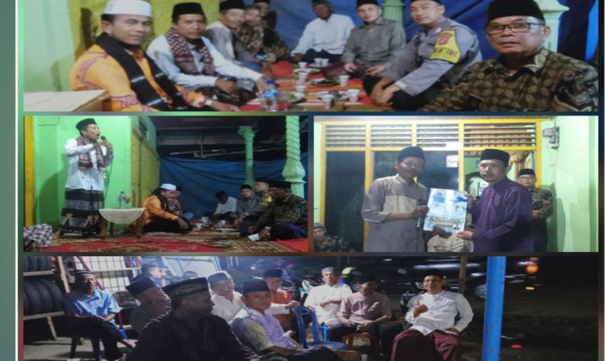Bentuk Empati Terhadap Warga Binaanya, Polsek Teluk Segara Hadiri Takziah Malam Ketiga