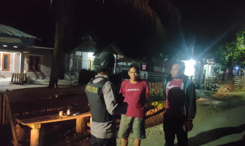 Polsek Padang Guci Hulu, Patroli Dialogis Antisipasi Premanisme dan 3C 