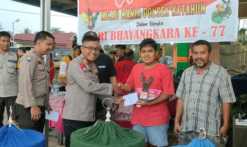 Semarak HUT Bhayangkara Ke-77, Polisi Gelar Lomba Burung Berkicau