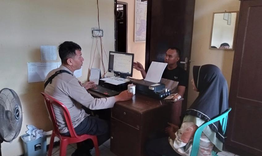 Terima Laporan Kehilangan E-KTP, Polsek Padang Jaya Berikan Pelayanan Prima 
