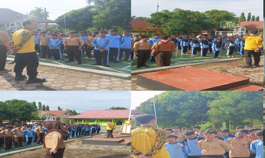 Kapolsek Selebar, Berikan Materi PBB Untuk Siswa Siswi SMA N 03 Kota Bengkulu  