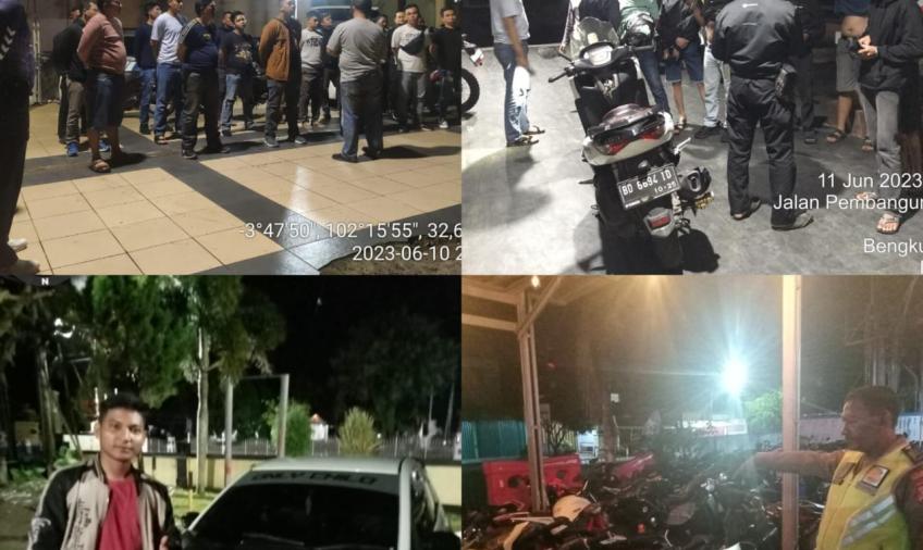 Polresta Bengkulu Patroli Malam, Antisipasi Balap Liar dan Knalpot Brong