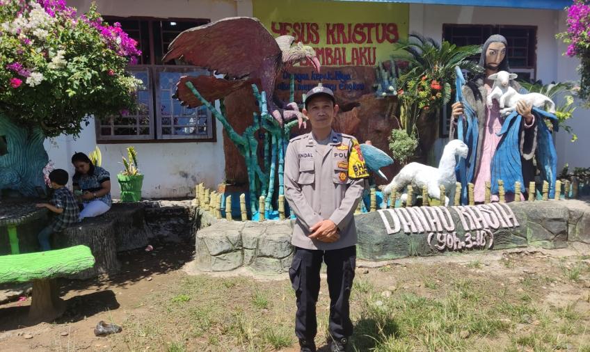 Personil Polsek Air Besi Rutin Lakukan Pengamanan Ibadah Mingguan