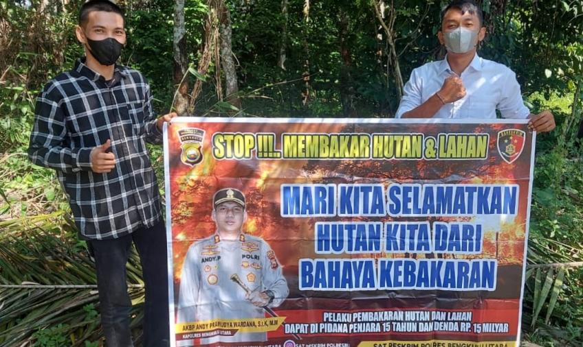 Antisipasi Karhutla, Polsek Air Besi Rutin Laksanakan Imbauan