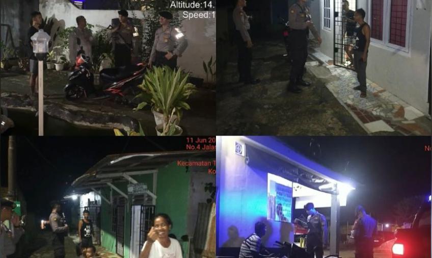 Patroli Mobiling, Satsamapta Polresta Bengkulu Sampaikan Pesan Kamtibmas
