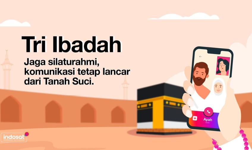 Indosat Hadirkan Paket Haji untuk Terus Terhubung dengan Keluarga Saat Beribadah 
