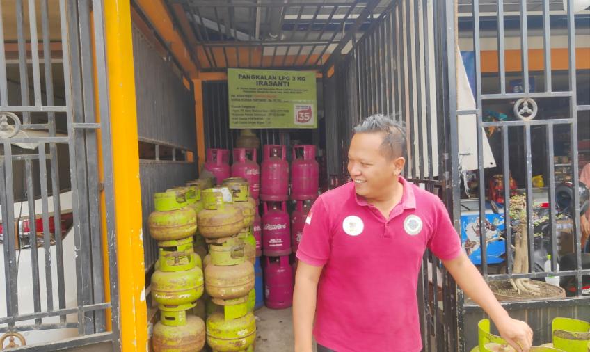 Polsek Lais Cek Ketersediaan LPG di Pangkalan  Wilayah Kecamatan Lais