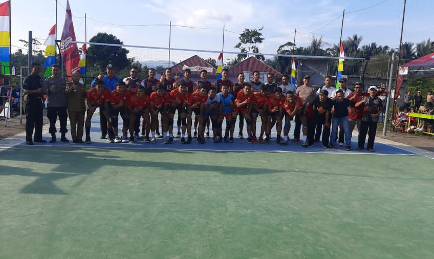 Polsek Curup, Lakaukan Pengamanan Final dan Penutupan Open Turnament Voly Ball 