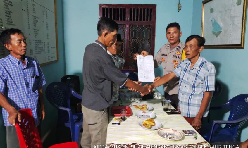 Selisih Paham Terkait Hewan Ternak, Warga Umbul Kecamatan Luas Didamaikan Bhabinkamtibmas 