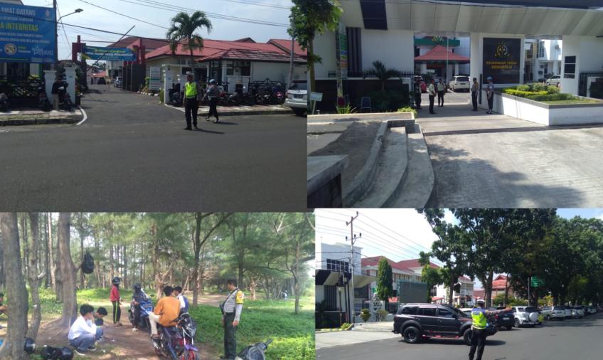 Siang Hari, Personel Polsek Ratu Samban Patroli dan Sambangi Obvit dan Pedagang 