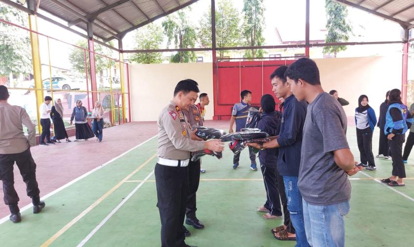 Wujud Perhatian, Polres Kepahiang Motivasi Atlet Bola Voli yang Akan Bertanding