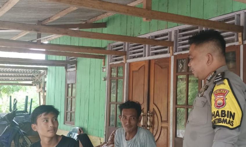 Monitoring Kamtibmas, Personel Batik Nau Duduk Bareng Warga