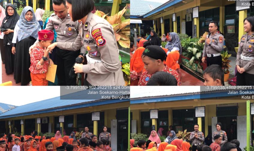 Police Goes To School di SDN 09 Kota Bengkulu, Polresta Bengkulu Berikan Edukasi Keselamatan Lalu Lintas 
