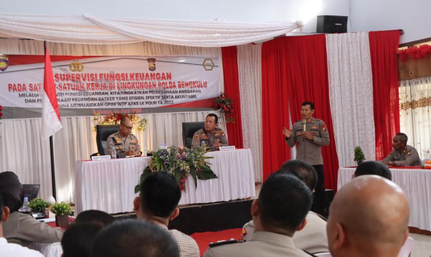 Bid Keu Polda Bengkulu Supervisi ke Polres Lebong