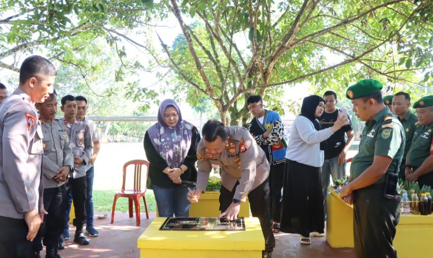Diresmikan, Polres Lebong Kini Punya Taman, Namanya "Tantya Sudhirajati"