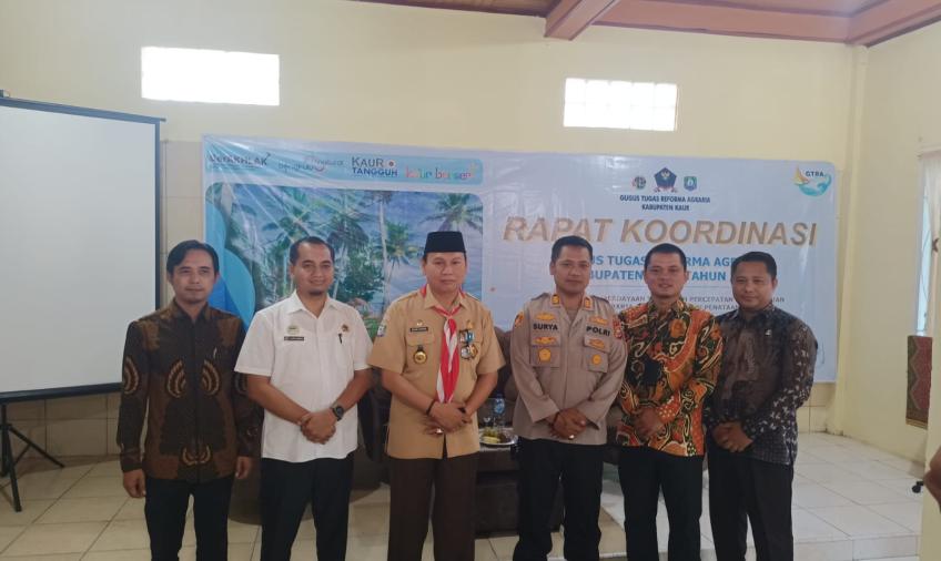 Polres Kaur Hadiri Rapat Koordinasi Gugus Tugas Reforma Agraria Kabupaten Kaur Tahun Anggaran 2023