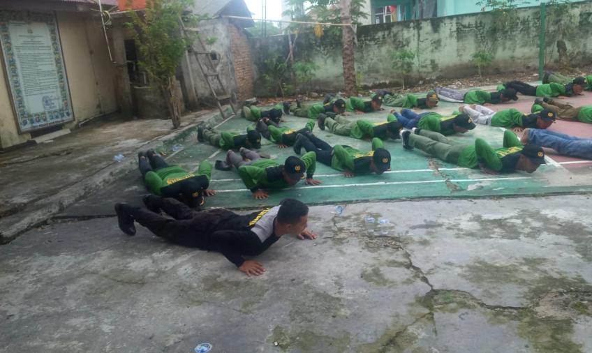 Hadapi Tahun Pemilu, Polsek Kaur Selatan Gelar Kegiatan Pelatihan Linmas