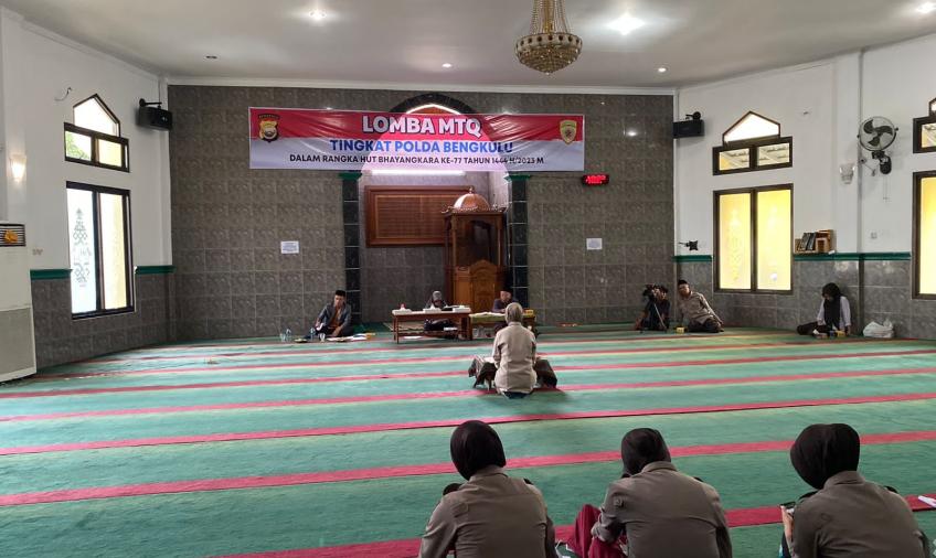 Sambut Hari Bhayangkara Ke–77, Polda Bengkulu Gelar Lomba MTQ