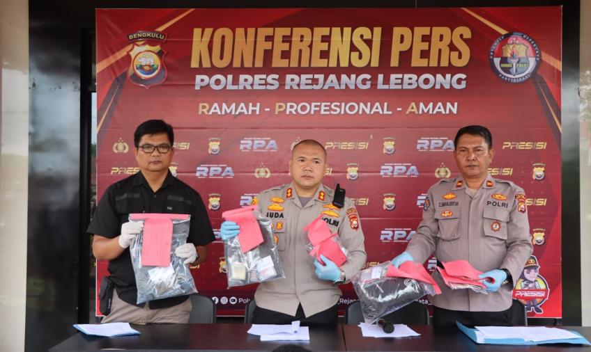 Ungkap Perkara Narkotika, Polres Rejang Lebong Amankan 6 Orang Sebagai Tersangka