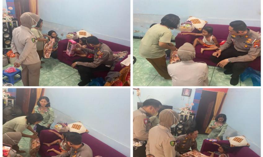 Kasat Lantas Polresta Bengkulu Kunjungi Korban Tabrak Lari 