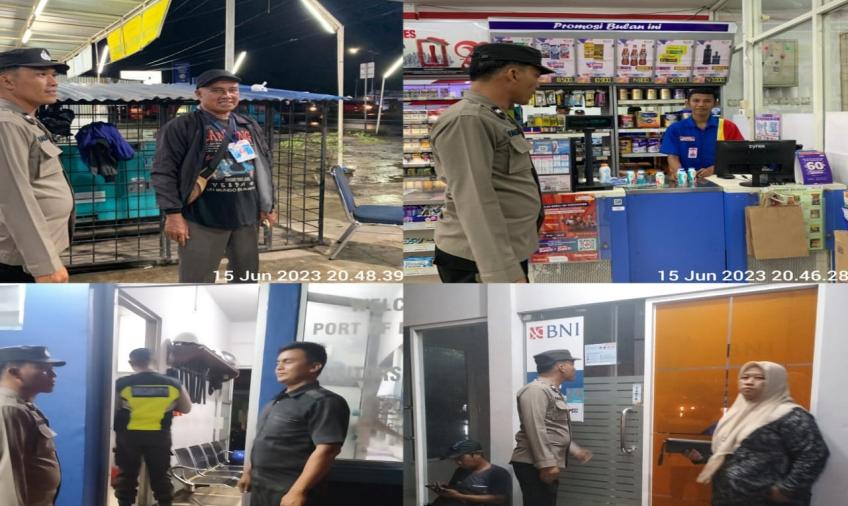 KSKP Pulau Baai Patroli Malam di Kawasan Pelabuhan 