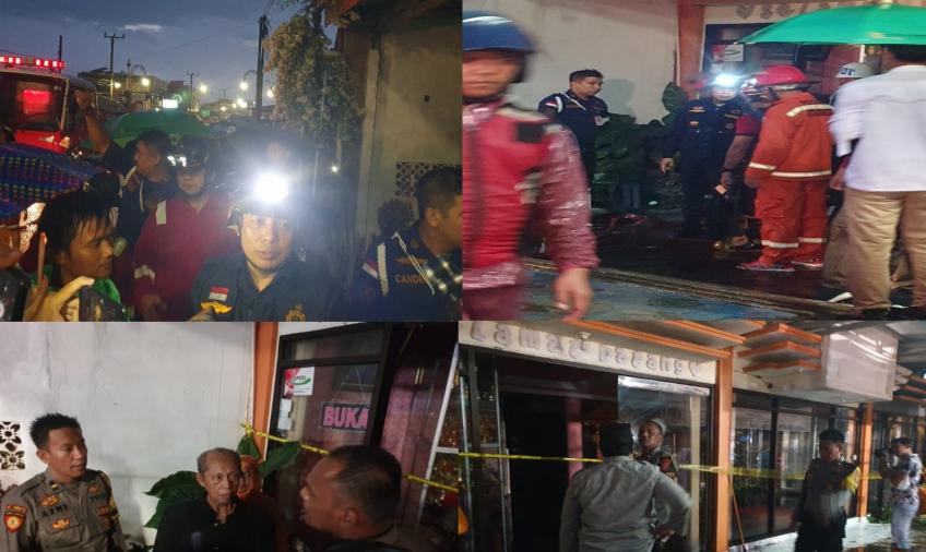 Polresta Bengkulu Melakukan Olah TKP Kebakaran di Ruko Salon Febby 