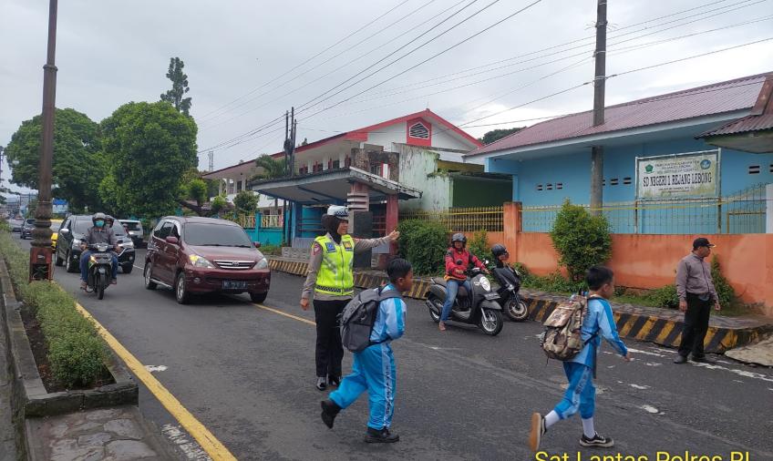 Sat Lantas Polres Rejang Lebong Gelar Pengaturan Lalin