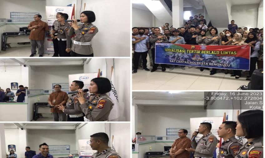 Rutin, Satlantas Polresta Bengkulu Sosialisasikan Tertib Berlalu Lintas 