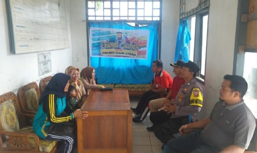 Di Kelurahan Simpang Tiga, Polsek Kaur Utara Gelar Jumat Curhat