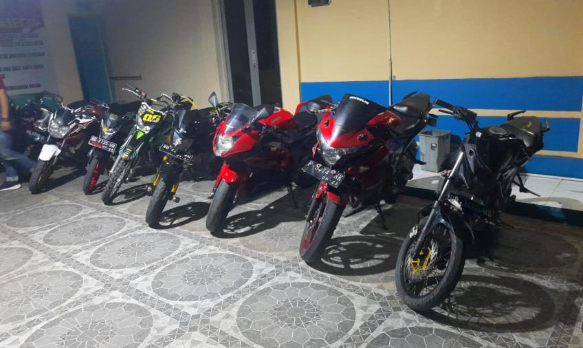 Puluhan Sepeda Motor Berknalpot Brong Terjaring Razia 