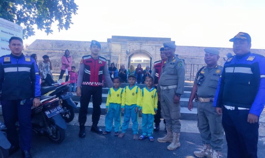 Jelang Pemilu 2024 dan HUt Bhayangkara Ke-77, Polresta Bengkulu Bersama Dishub dan Sat Pol PP Kota Bengkulu Patroli Gabungan 
