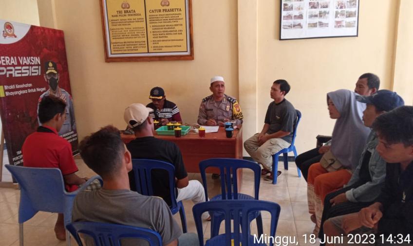 Gelar Problem Solving, Bhabinkamtibmas Mediasi Kasus Pencurian