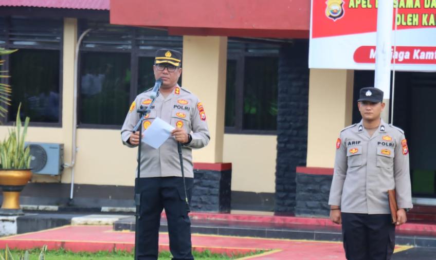 Apel Bersama, Kapolres BS Berikan Arahan kepada Polisi RW Wujudkan Kamtibmas yang Nyaman dan Kondusif