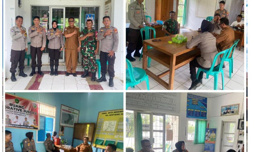 Sat Binmas Polresta Bengkulu Melaksanakan Penilaian Lomba 3 Pilar di Kelurahan Bentiring Permai