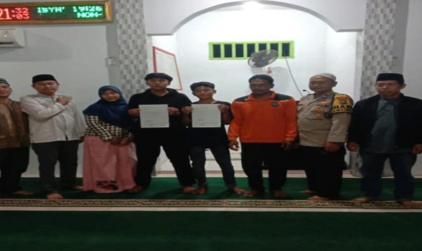 Problem Solving, Bhabinkamtibmas Mediasi Warga Binaannya yang Terlibat Pencurian Tong Sampah 